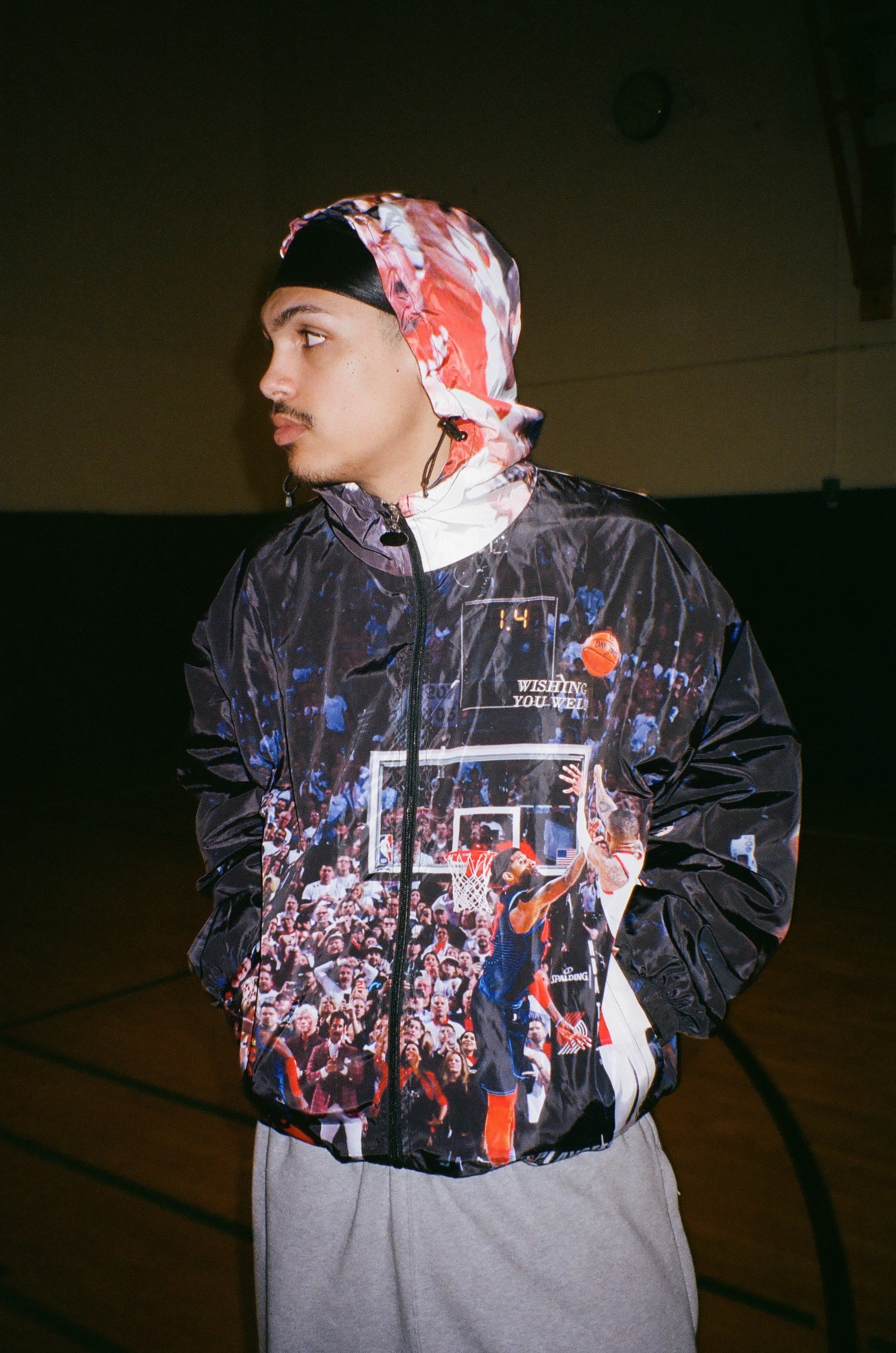 DAME TIME HOODED WINDBREAKER