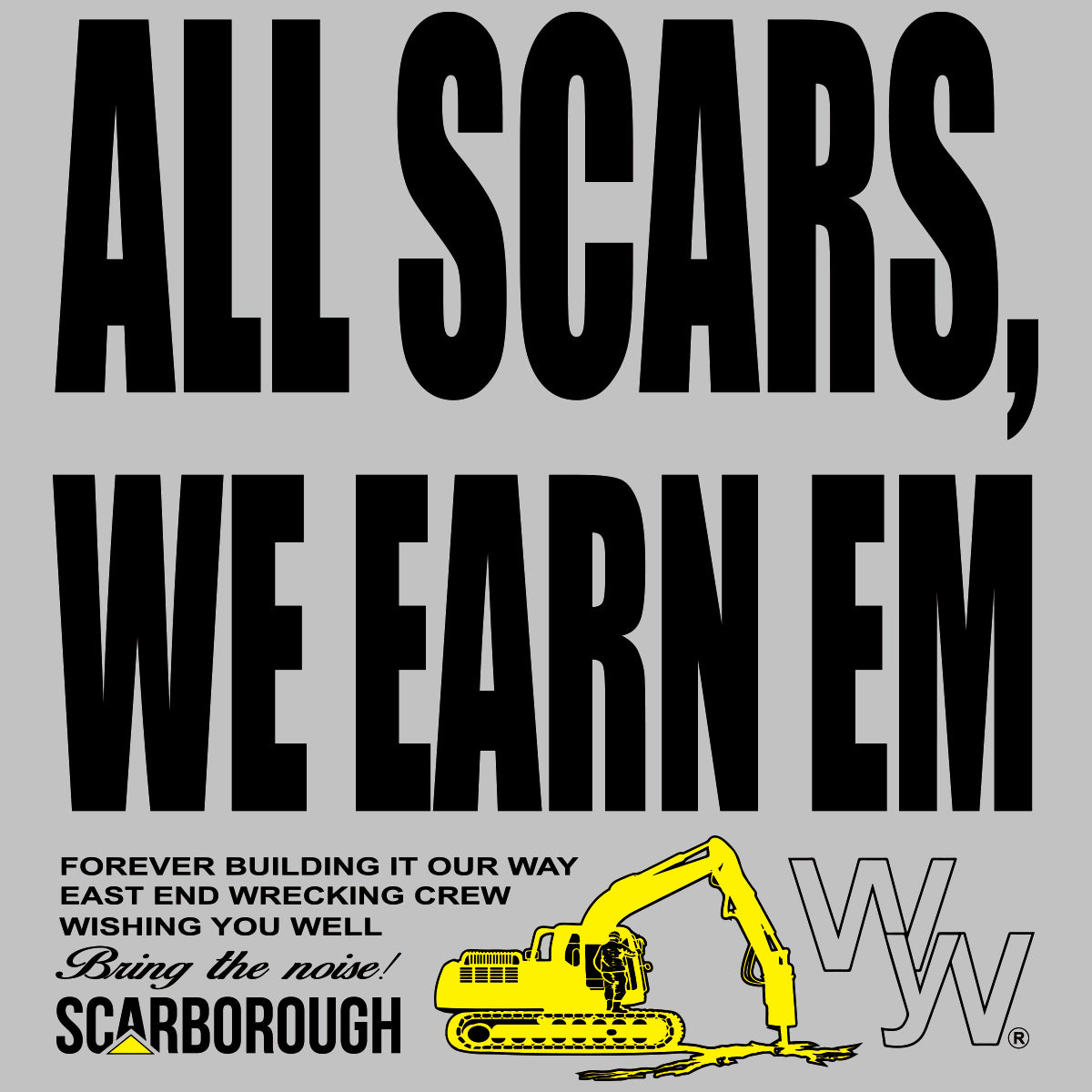 SCARBOROUGH EAST END WRECKING CREW LONG SLEEVE (HEATHER GREY)