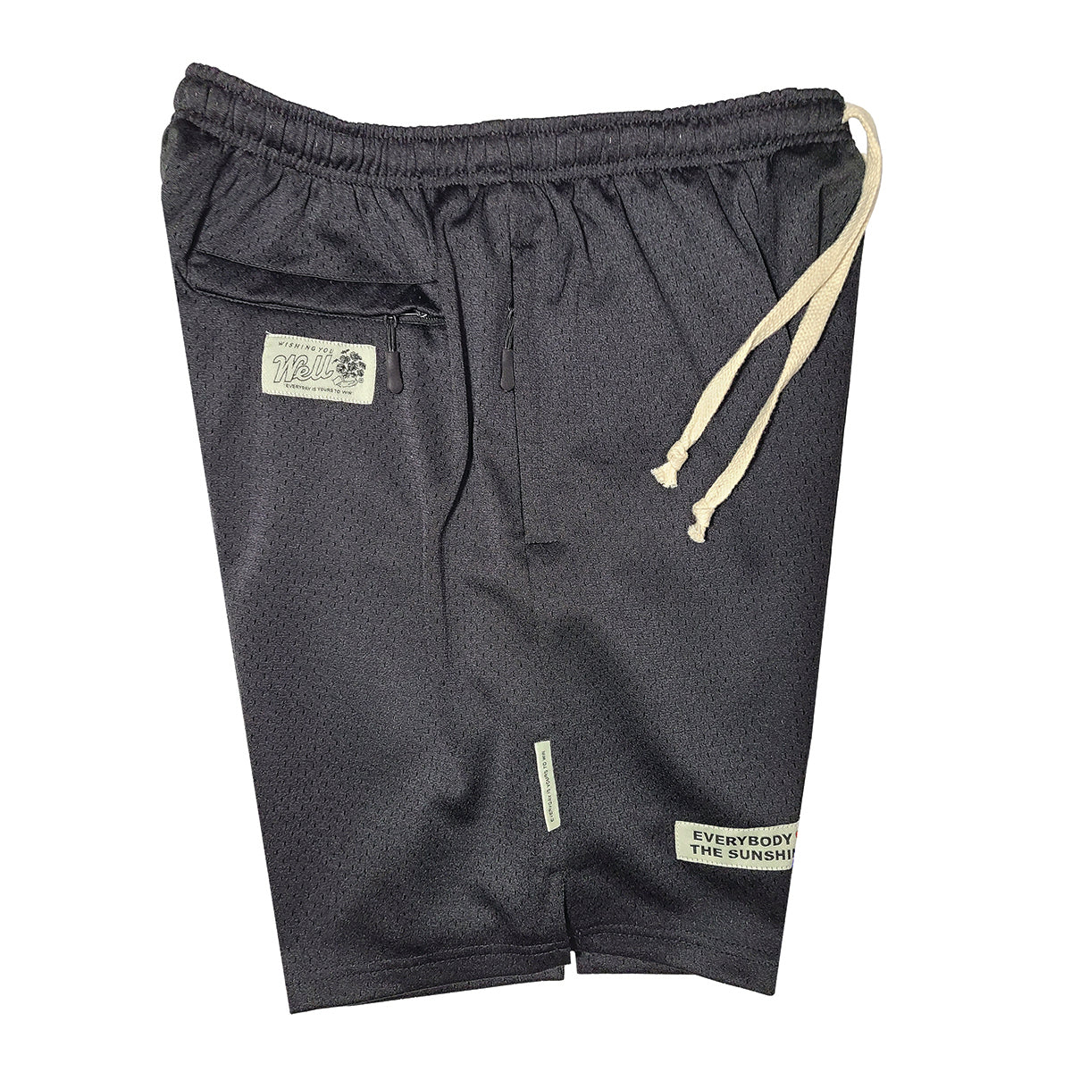 EVERYBODY LOVES THE SUNSHINE MESH SHORTS (BLACK)