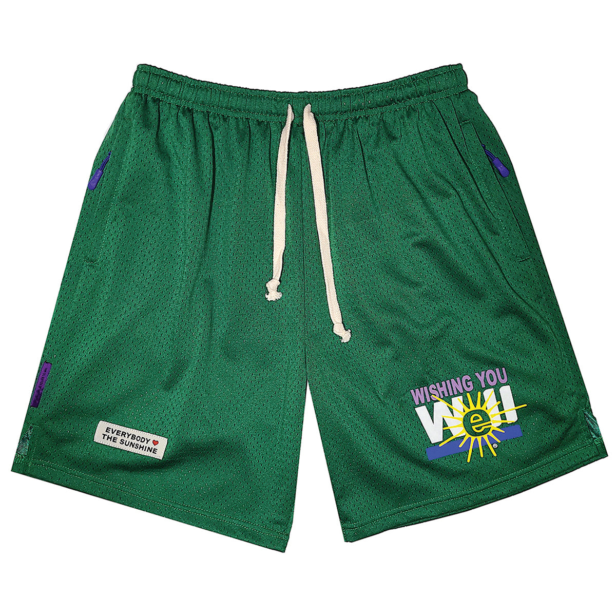 EVERYBODY LOVES THE SUNSHINE MESH SHORTS (GREEN)