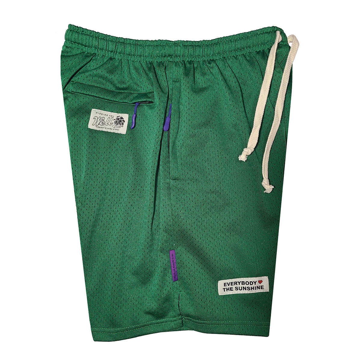 EVERYBODY LOVES THE SUNSHINE MESH SHORTS (GREEN)