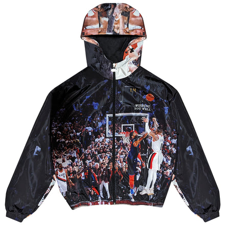 DAME TIME HOODED WINDBREAKER