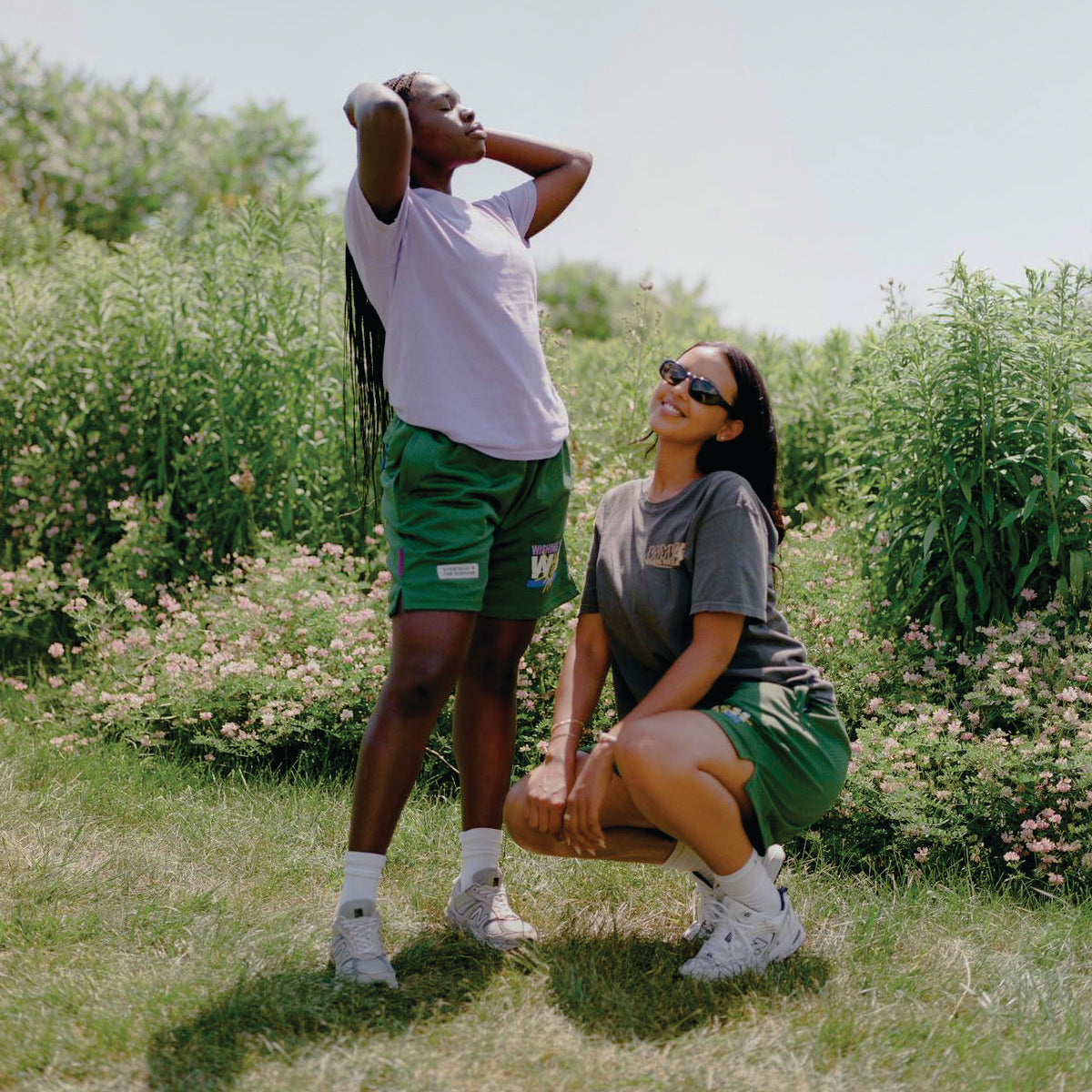 EVERYBODY LOVES THE SUNSHINE MESH SHORTS (GREEN)