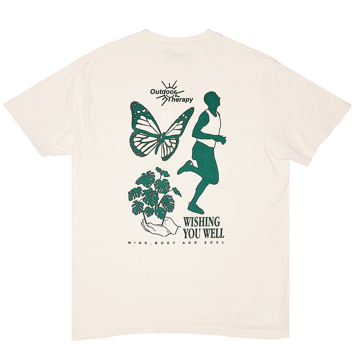 OUTDOOR THERAPY TSHIRT (IVORY/GARMENT DYED)