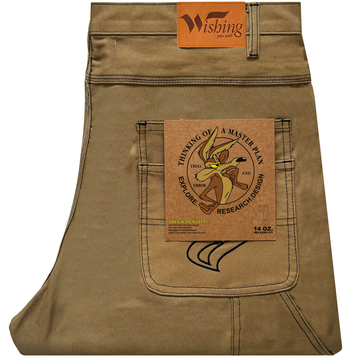 UTILITY CARPENTER CARGO PANTS (TAN BROWN)