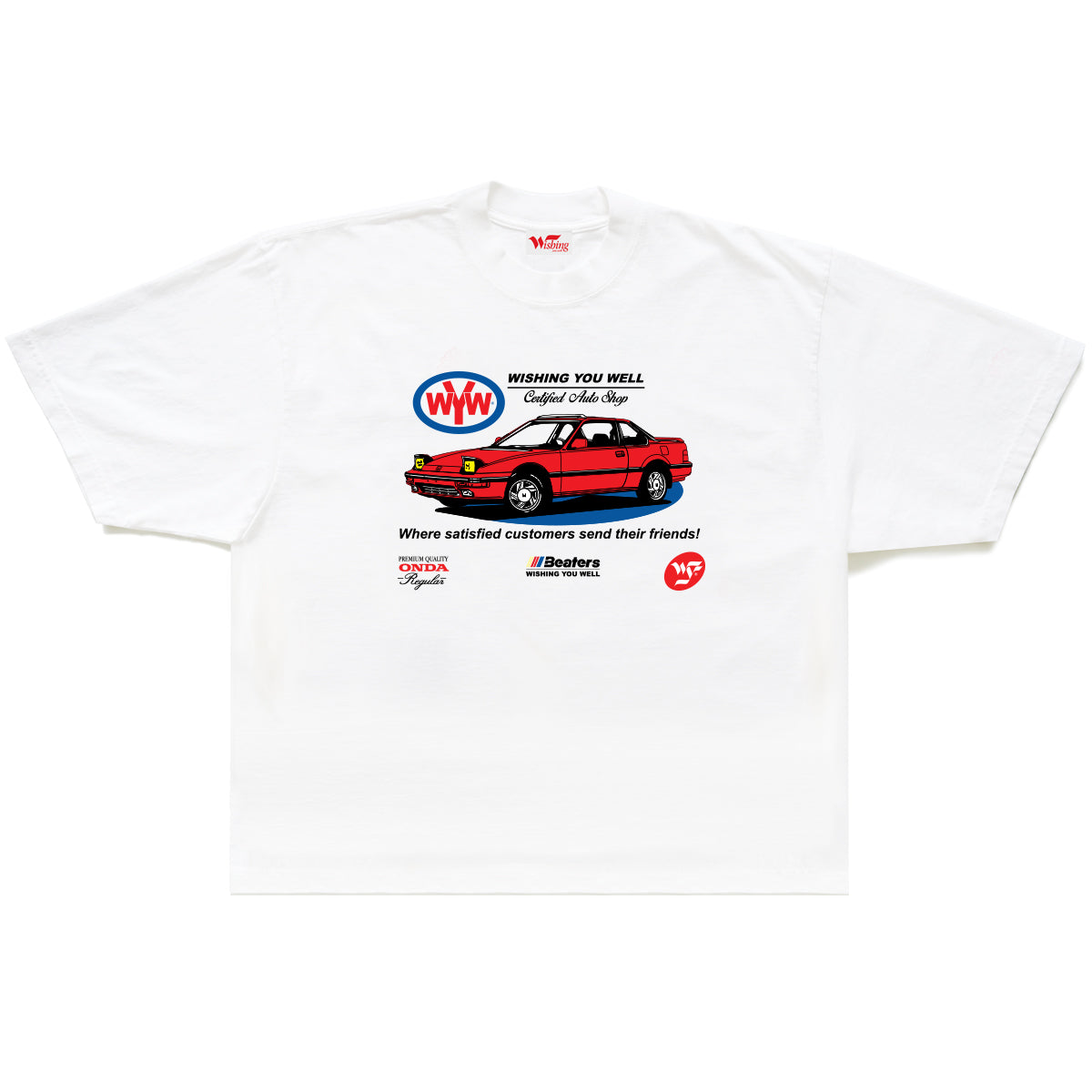 HONDA PRELUDE GEN. TEE (GARMENT DYED/WHITE)