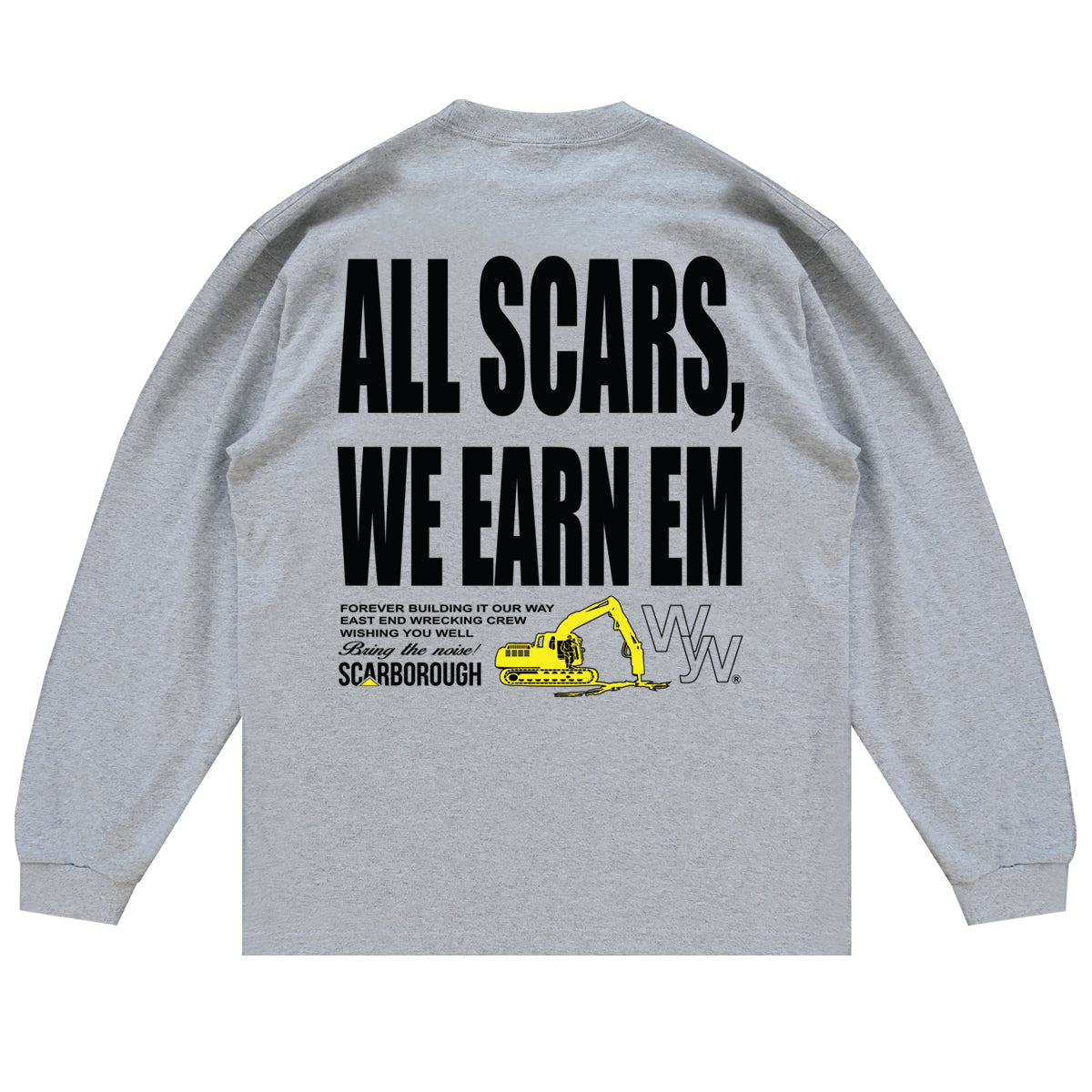 SCARBOROUGH EAST END WRECKING CREW LONG SLEEVE (HEATHER GREY)