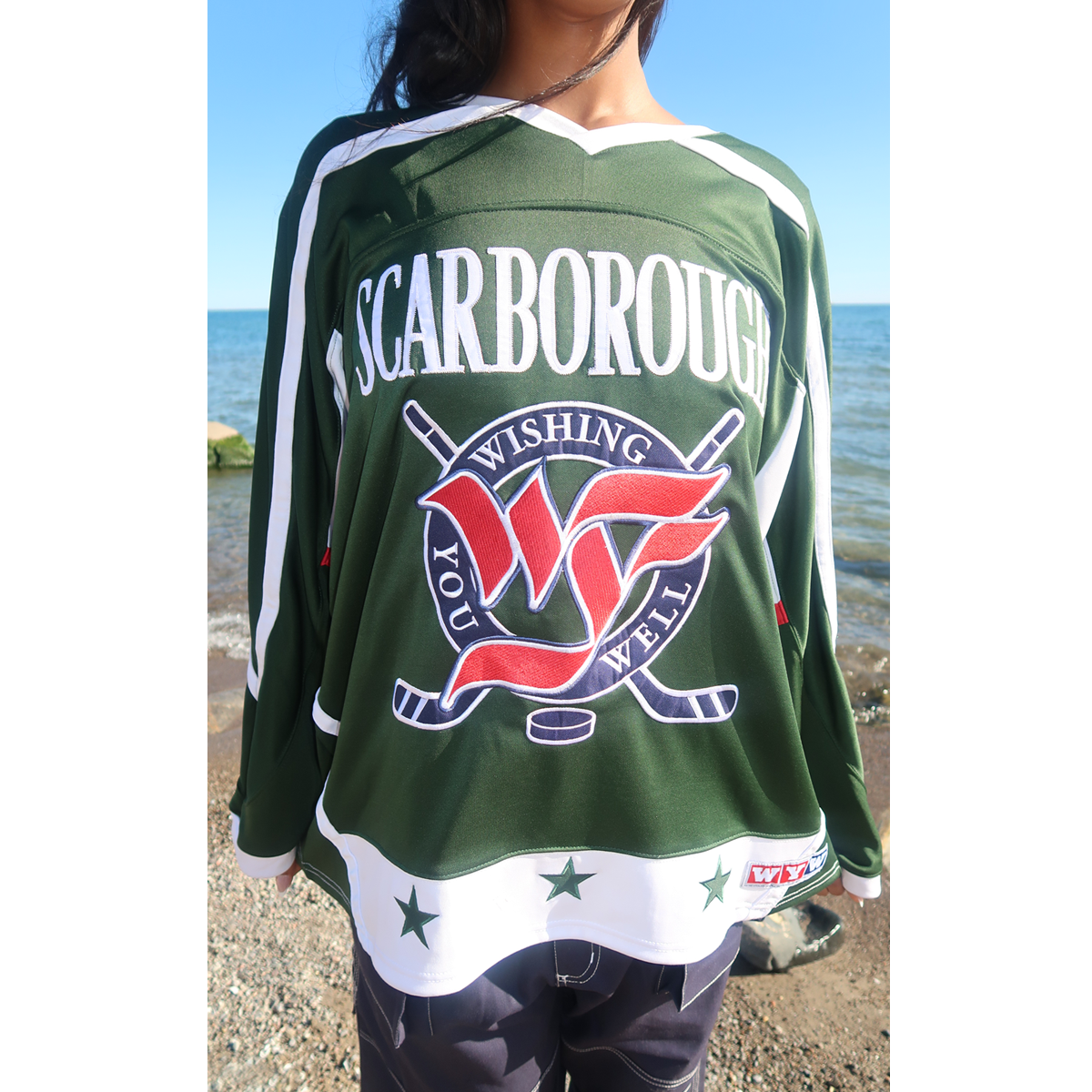 WYW SCARBOROUGH HOCKEY JERSEY (FOREST GREEN/RED)