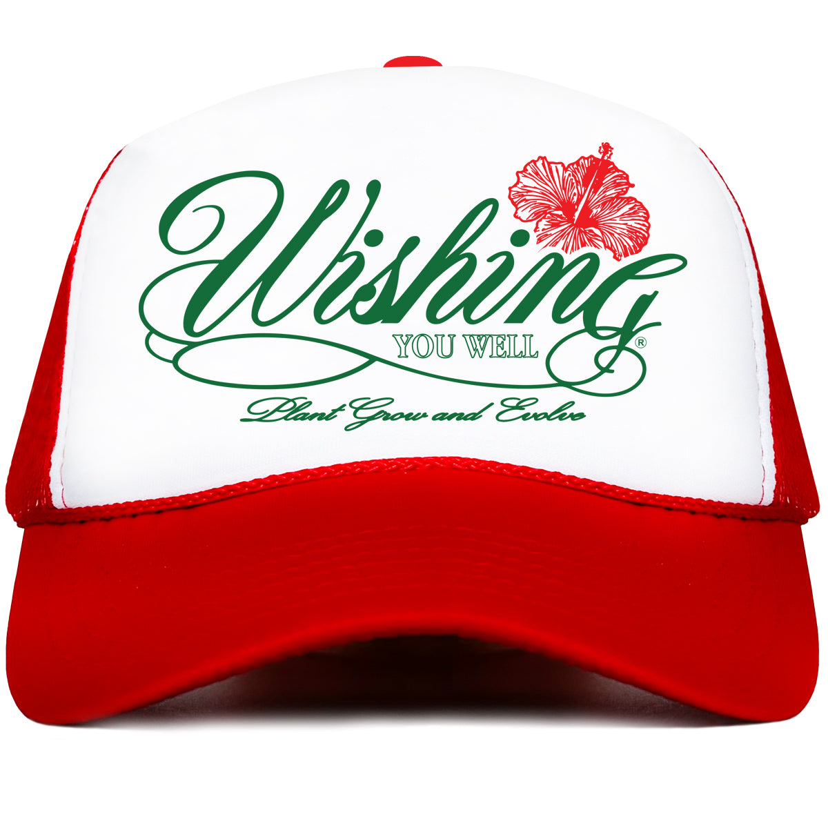 SCRIPT TRUCKER HAT (RED)