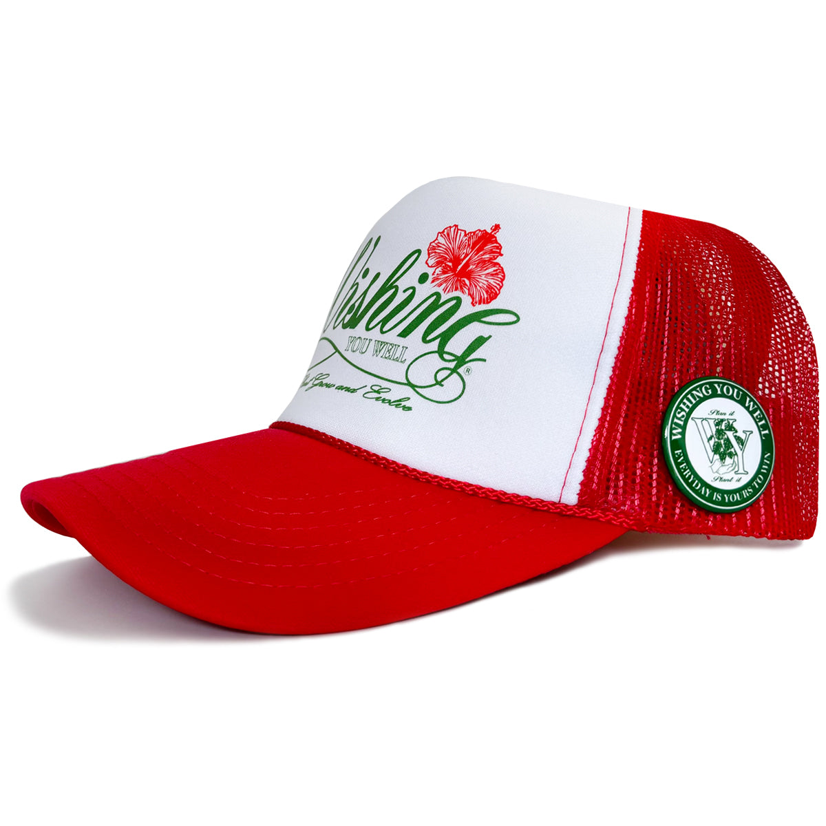 SCRIPT TRUCKER HAT (RED)