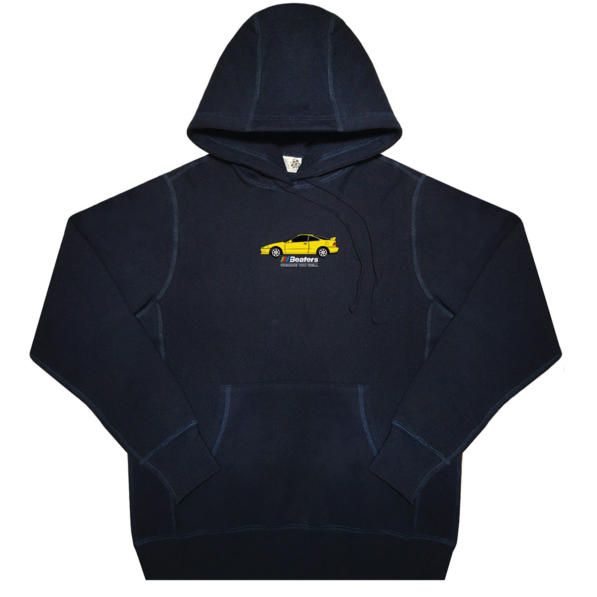 BEATERS HOODIE ('97 YELLOW ACURA INTEGRA/NAVY)
