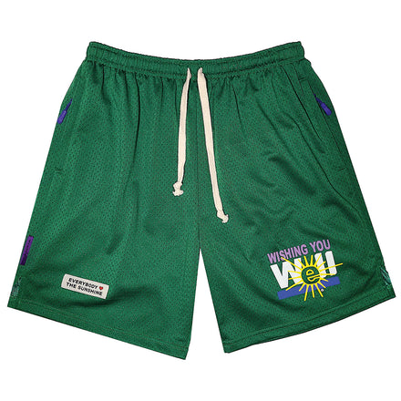 EVERYBODY LOVES THE SUNSHINE MESH SHORTS (GREEN)