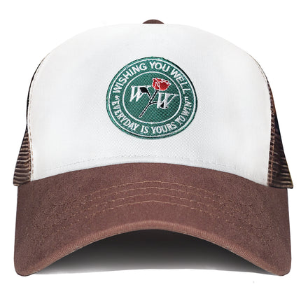 IVY ROSE TRUCKER HAT (CHOCOLATE)